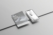 Phone & A4 Paper Mockup, an Advertising Mockup by Se٧enStudio (Thumbnail 2 of 3)