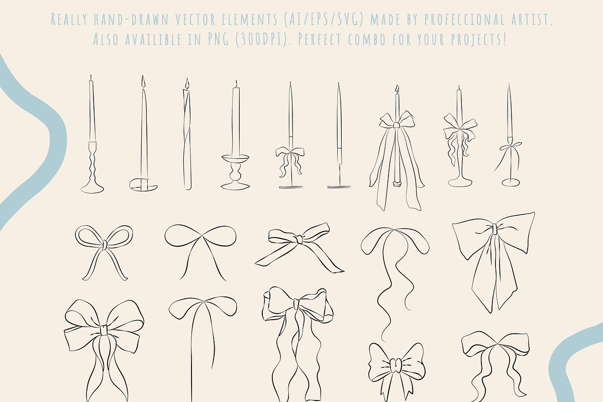 Rococo bows and frames collection, a Decorative Illustration by Nataly_is_Drawing (Photo 2 of 6)