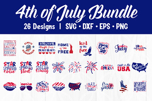 4th of July SVG Cut Files Patriotic