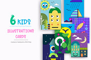 Cute Kids illustration posters. Art., a Decorative Illustration by KENO Mascots (Thumbnail 1 of 5)