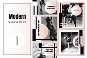 Modern Social Media Kit (Vol. 31), a Social Media Template by uispot (Thumbnail 1 of 3)