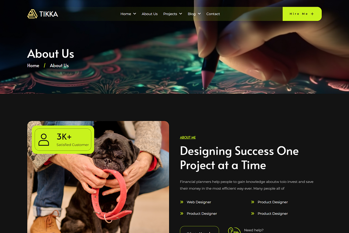 Tikka - Portfolio Bootstrap Template, a Bootstrap Template by ReformedTech (Photo 3 of 7)