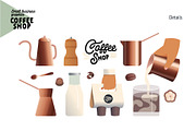 Coffee shop, Small business (vector), a Templates & Theme by Grivina's shop (Thumbnail 2 of 20)