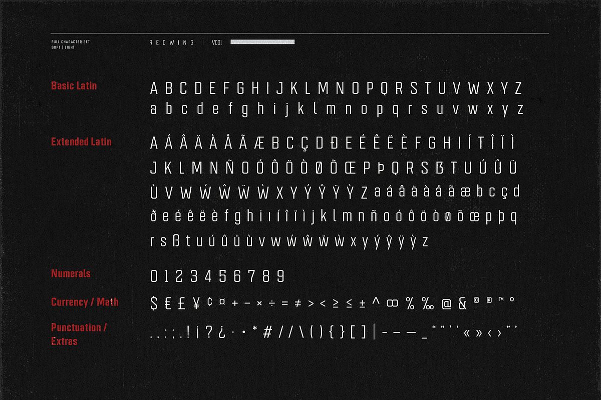 Redwing, a Sans Serif Font by Jeremy Nelson Design (Photo 10 of 19)