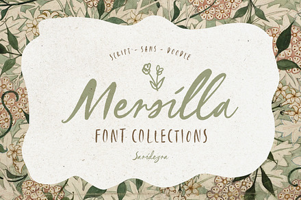 Mersilla - Font Collections + Doodle, a Script Font by Sarid Ezra