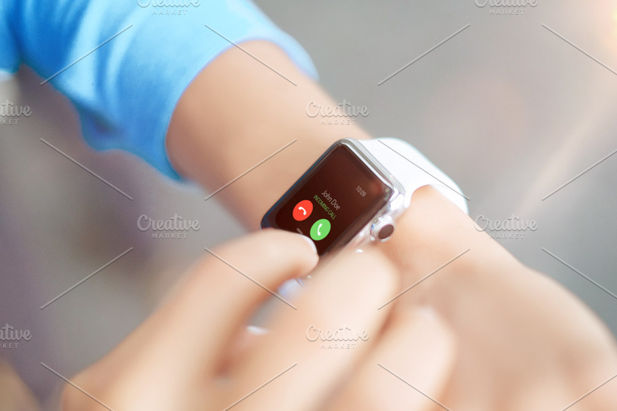 Smartwatch Mockups Bundle v1, a Wearable Device Mockup by Abstract Background (Photo 11 of 12)