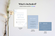 Dusty Blue Wedding Invite Template, an Invitation Template by Cottontail Paper Shop (Thumbnail 4 of 7)