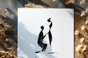Elegant Ink Wedding Invitation, an Invitation Template by Filip Studio