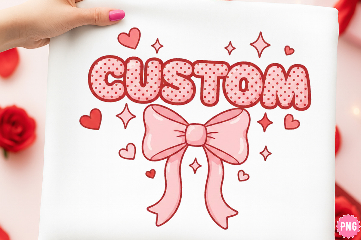 Custom Valentine Coquette Png, an Illustration by SinaCreation (Photo 1 of 11)