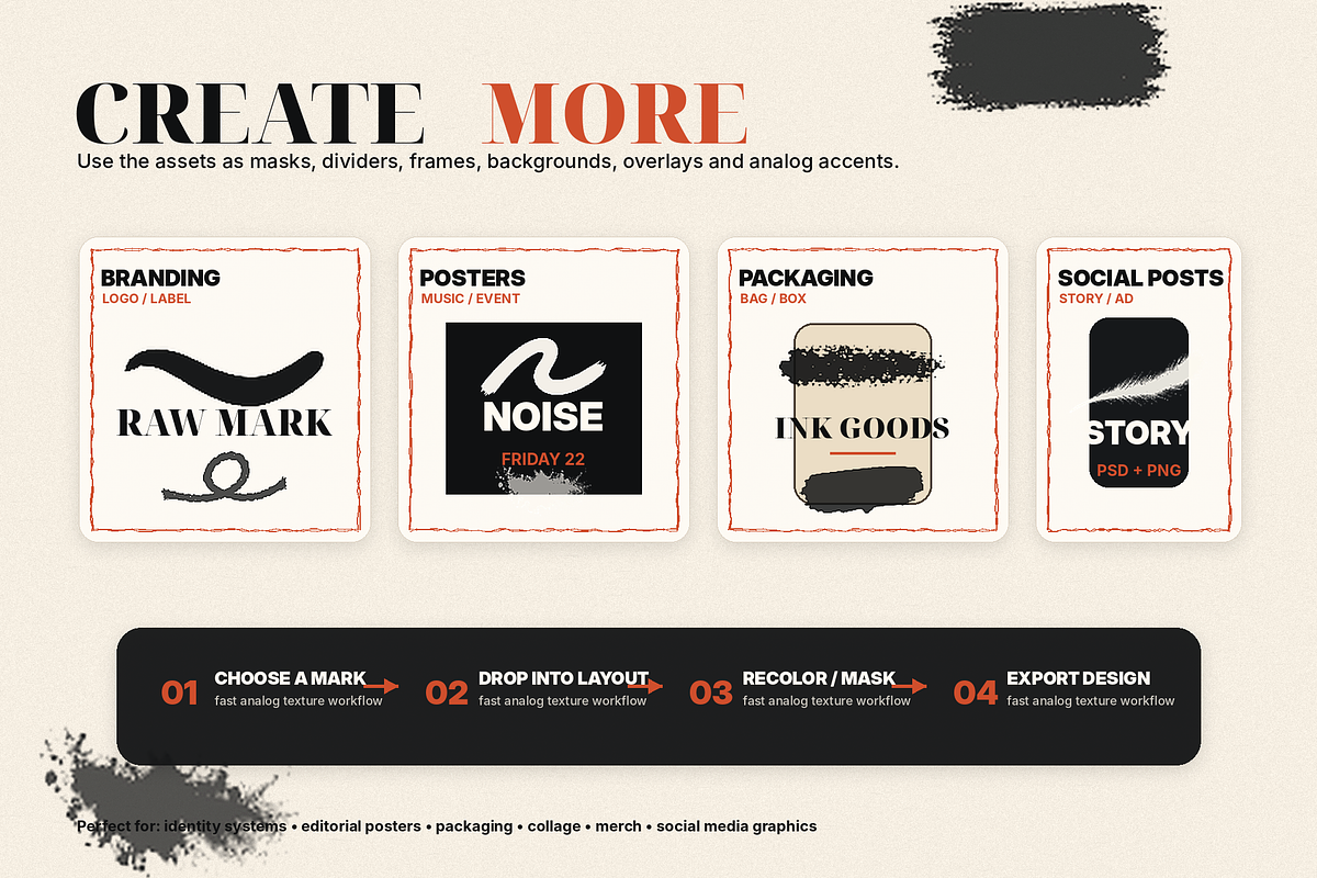 95 Ink Brush Assets PSD PNG, a Brush Add-On by ZinetroN (Photo 6 of 6)