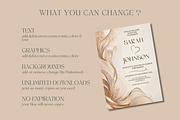 Elegant Wedding Invitation Template, an Invitation Template by InvitingStorys (Thumbnail 10 of 11)