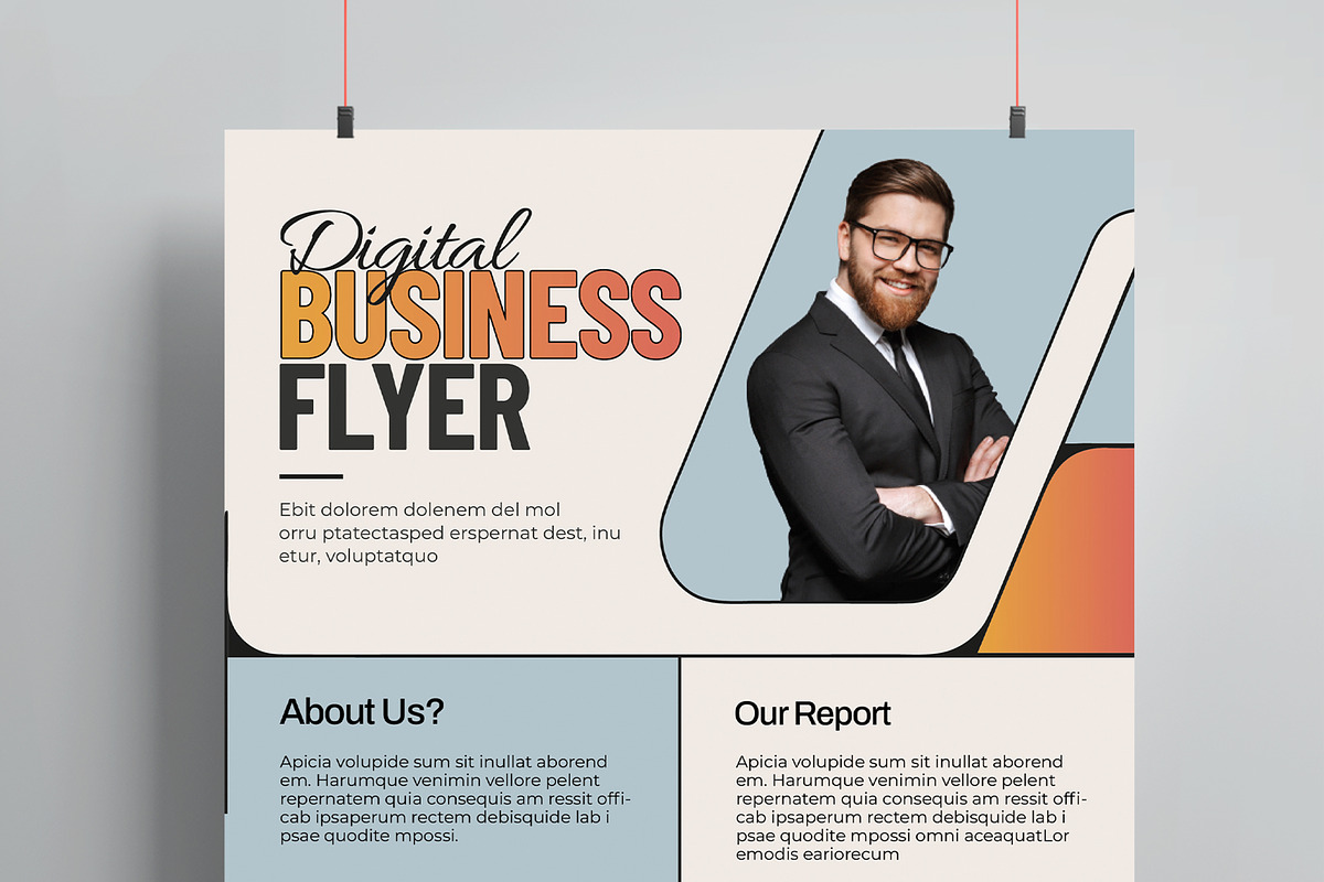 Digital Business Flyer Template, a Flyer Template by MightyDesign (Photo 2 of 6)