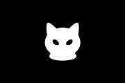 Black Cat Head Vector, an Animal Illustration by Vectorium Studio (Thumbnail 2 of 4)