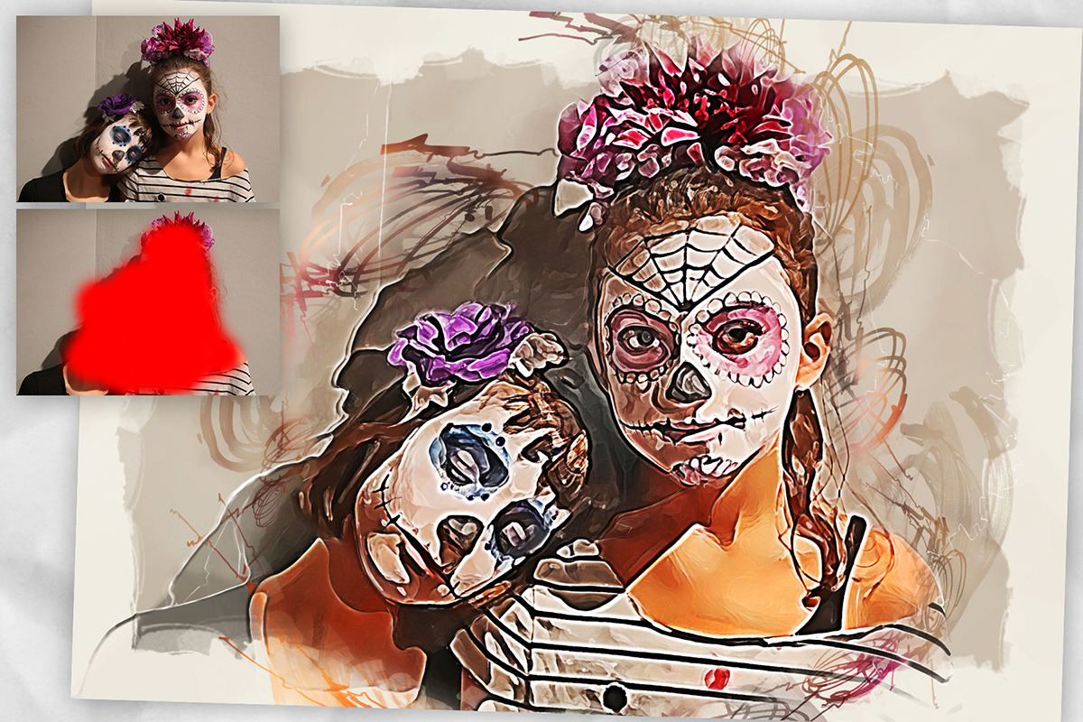 Marker Illustration Photoshop Action, an Action Add-On by GorynArt (Photo 12 of 15)