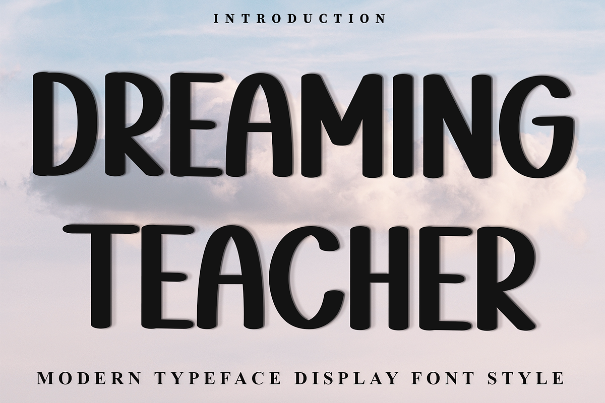 DREAMING TEACHER, a Script Font by InermediaSTUDIO (Photo 1 of 8)