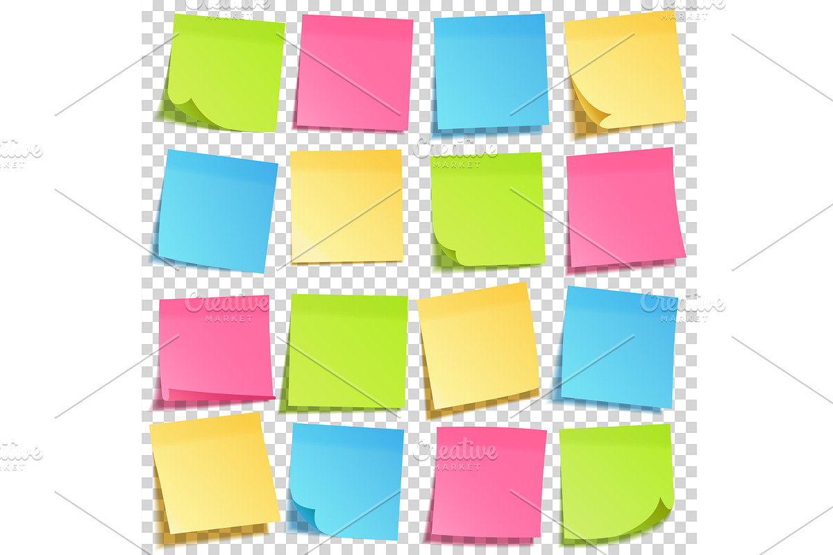Realistic sticky note with shadow, an Object Graphic by 32pixels