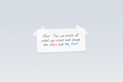 Hint paper, a Product Mockup by mynameisyanick (Thumbnail 1 of 3)