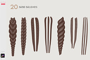 Procreate Afro Hairstle Curly Hair, a Brush Add-On by ArtPrintBabe (Thumbnail 9 of 12)