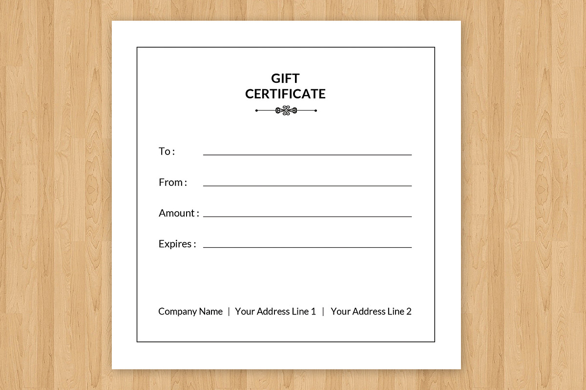 Photographer Gift Certificate-V04, a Card Template by Template Shop (Photo 3 of 3)