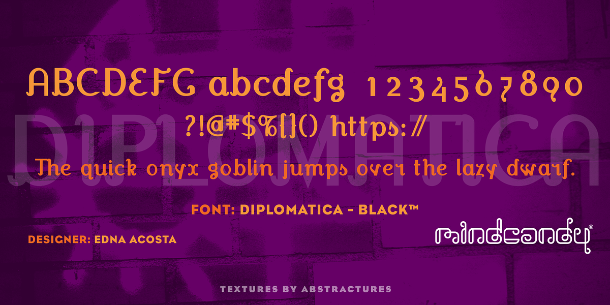 Diplomatica™, a Sans Serif Font by MINDCANDY (Photo 5 of 6)