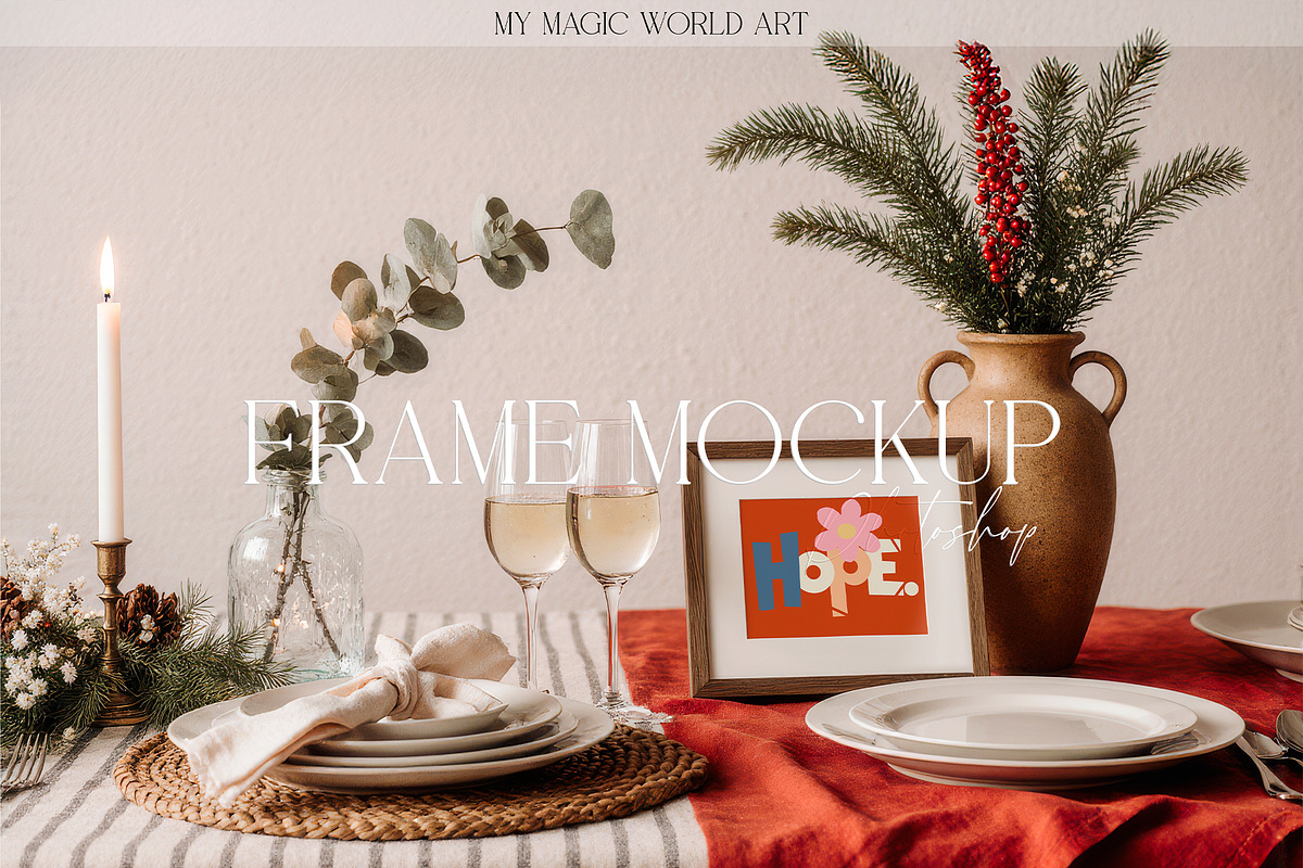 Christmas Frame Mockup Bundle 30+, a Product Mockup by EkaterinaViArt (Photo 7 of 8)