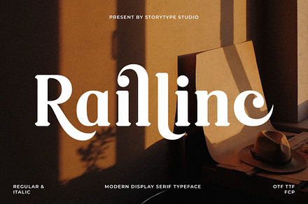 Raillinc Modern Display Serif Font, a Font by Storytype Studio