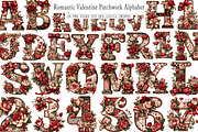 Valentine Patchwork Alphabet, an Illustration by SinaCreation (Thumbnail 1 of 7)