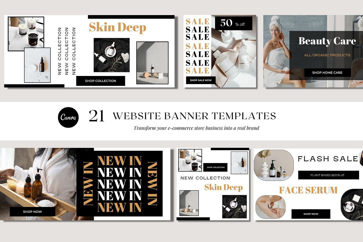 Website Banner Template Canva 2, a Websites & App Template by Deepa Template Studio (Photo 1 of 10)