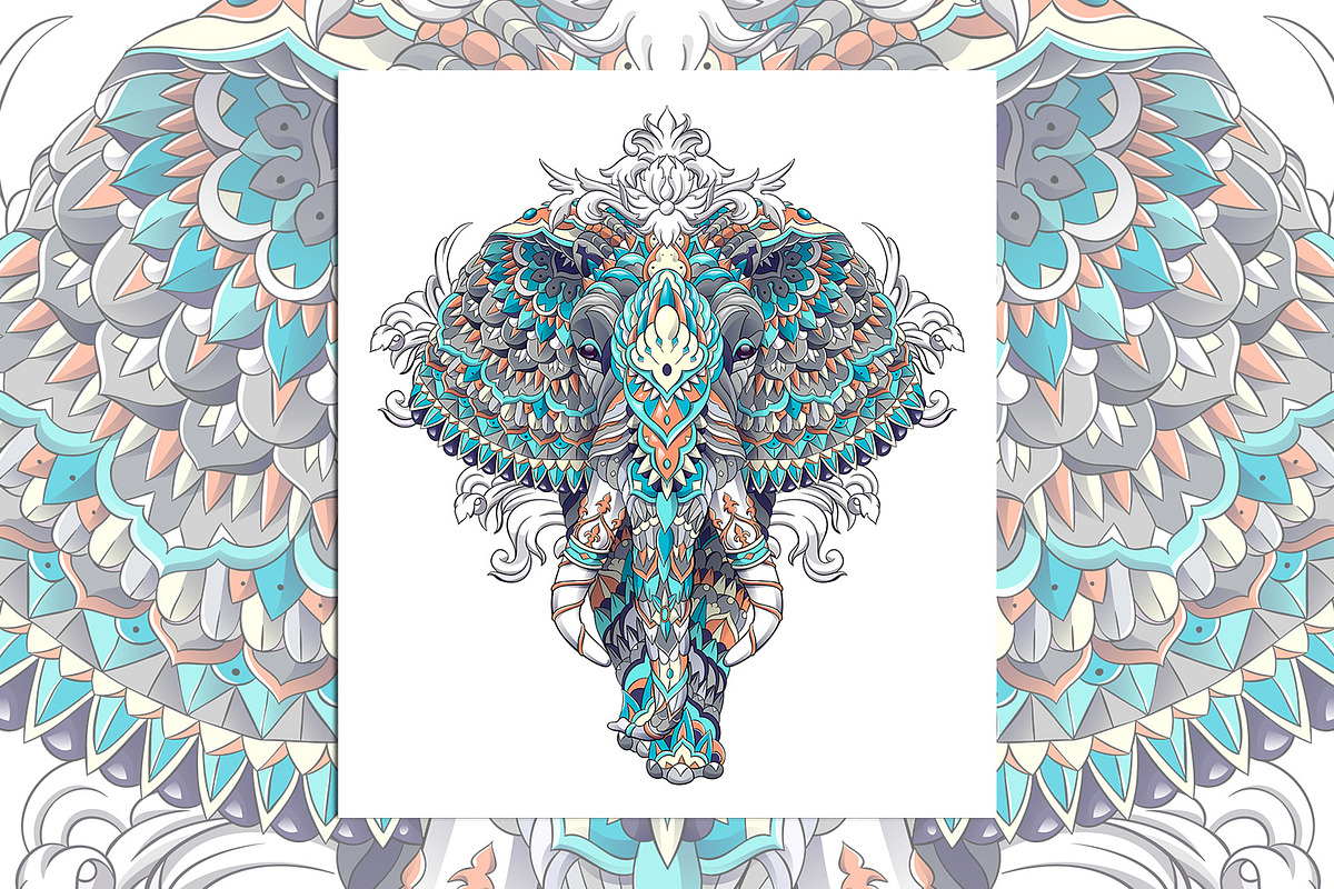 Ethnic Collection: Elephant, an Animal Illustration by ArtoJoy (Photo 3 of 5)