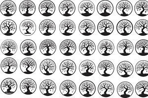 Minimalist Tree Laser Cut Silhouette, an Empty State Illustration by Amazin_art