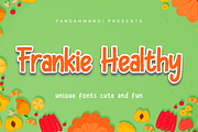 Frankie Healthy - font display, a Font by Pandanwangi (Thumbnail 8 of 8)