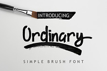 Ordinary Brush Font