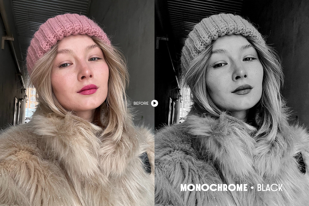 Monochrome Lightroom Presets, a Preset Add-On by Presetrain Co. (Photo 4 of 10)