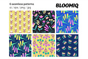Bright Retro Floral Pattern Set, a Pattern Graphic by Asya Melkonyan Patterns (Thumbnail 5 of 16)