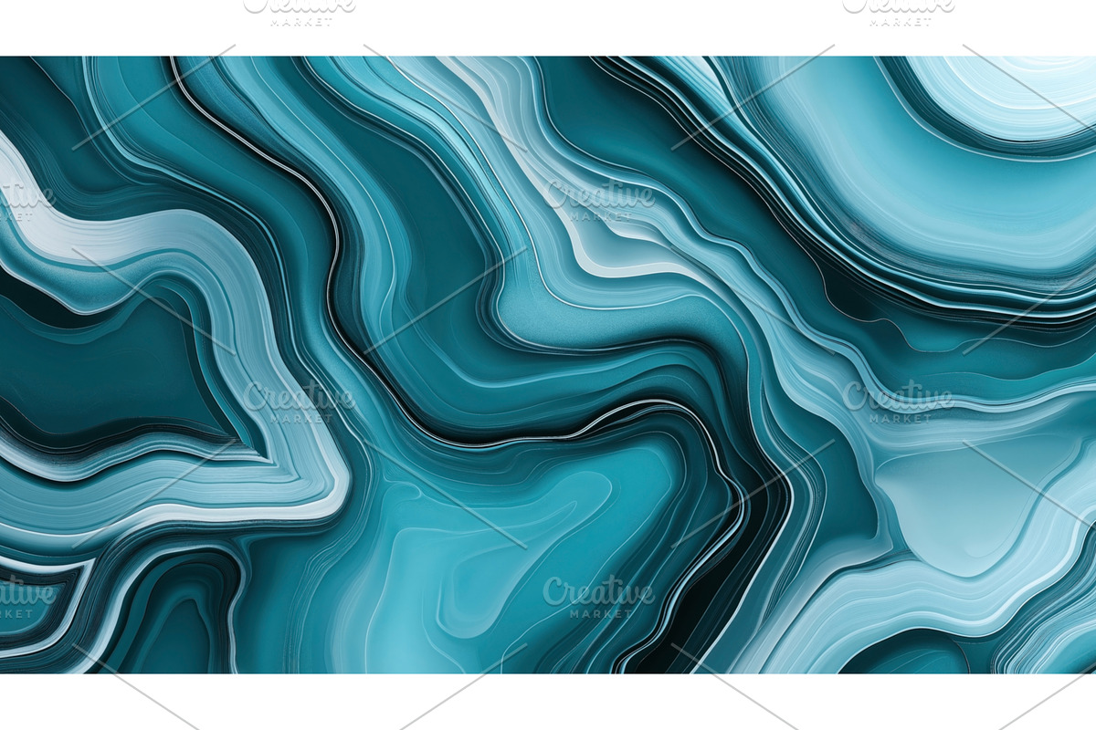 Abstract background featuring fluid, an Illustration by Sergey Kotenev
