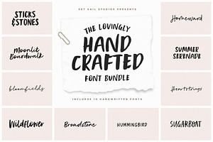 The Hand Crafted Font Pack