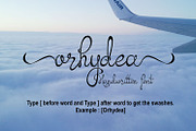 Orhydea, a Script Font by Digital Typeface Studio (Thumbnail 3 of 10)