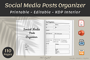Simple Social Media Posts Planner, a Print Template by POC Digital (Thumbnail 1 of 4)