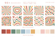 Retro Groovy Christmas collection, a Pattern Graphic by @olga.angelloz (Thumbnail 7 of 12)