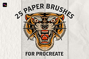 PROCREATE - Paper Brushes, a Texture Illustration by Born to Love (Thumbnail 1 of 3)