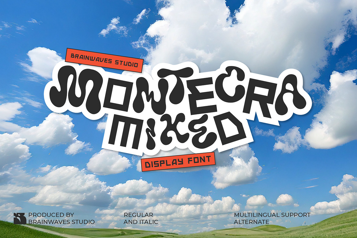 Montecra - Mixed Display Font, a Sans Serif Font by Brainwaves.Studio (Photo 1 of 8)