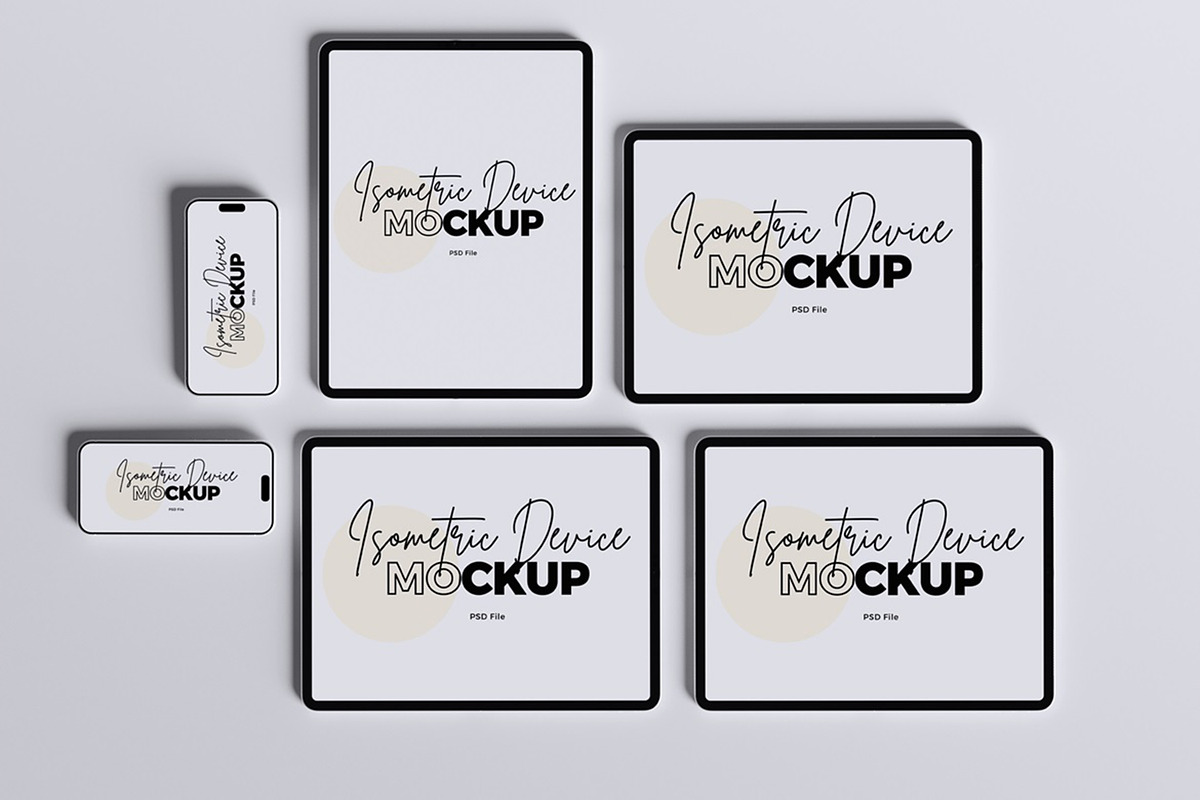 Isometric Device Mockup, a Wearable Device Mockup by Twins_studio926 (Photo 1 of 5)