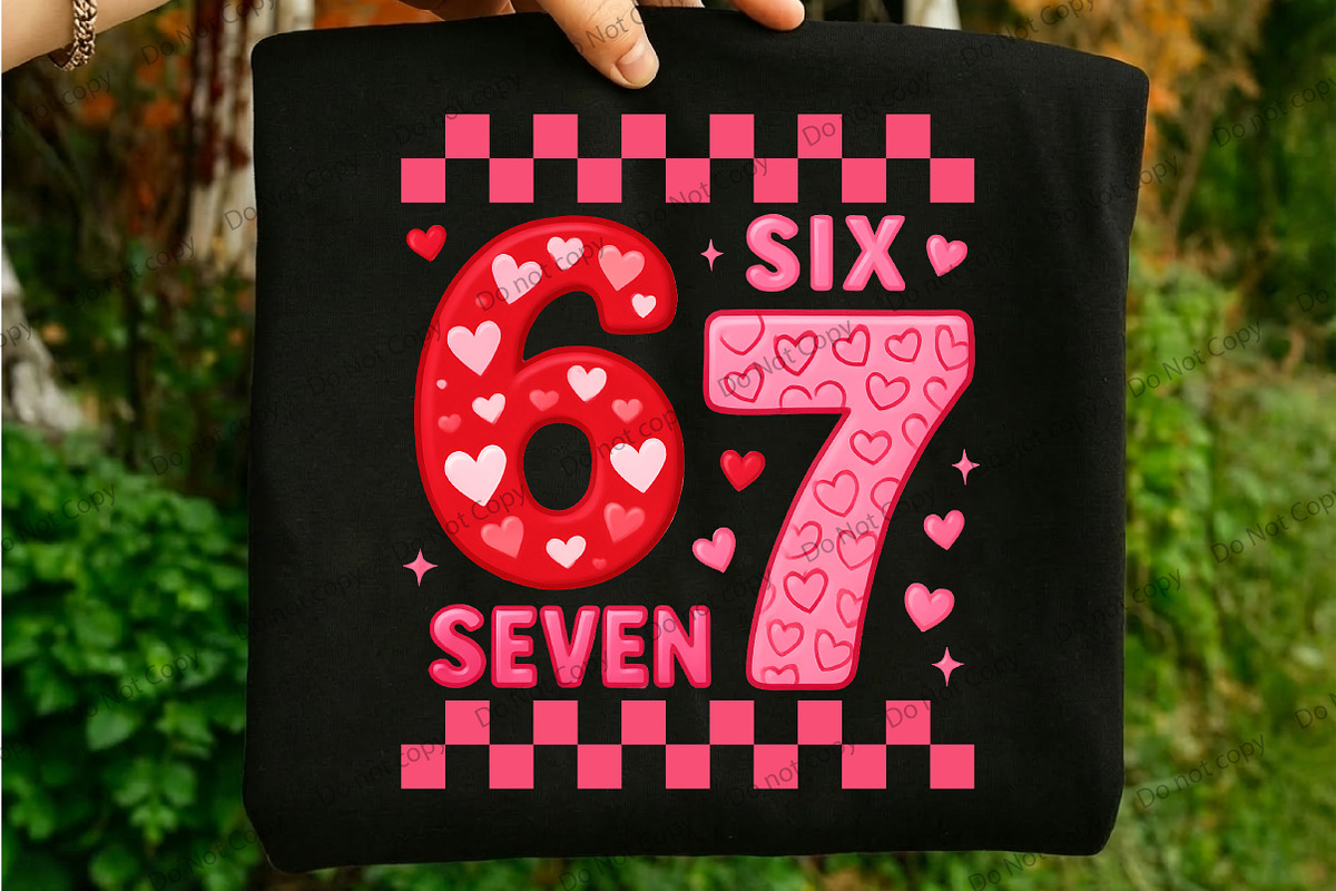 Six Seven Valentine PNG, an Illustration by Libby Wishes (Photo 1 of 8)