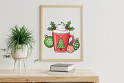 Christmas Coffee PNG Sublimation, an Illustration by Libby Wishes (Thumbnail 6 of 6)