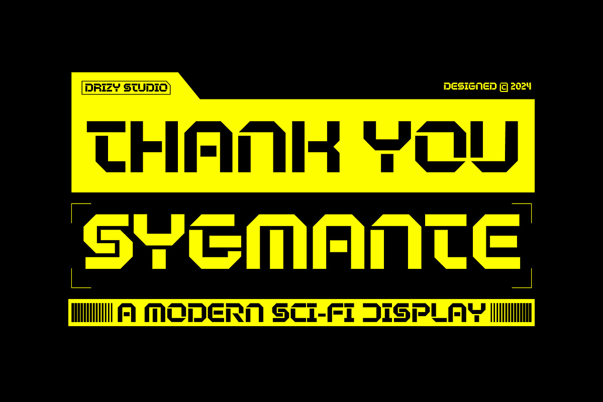 Sygmante – Modern Sci-Fi Display, a Sans Serif Font by Drizy (Photo 10 of 10)