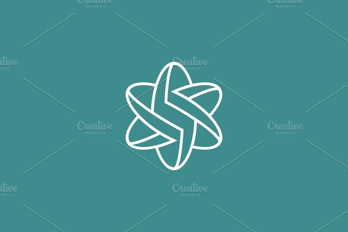 Letter S with abstract orbit logo, a Branding & Logo Template by Rasagama Studio