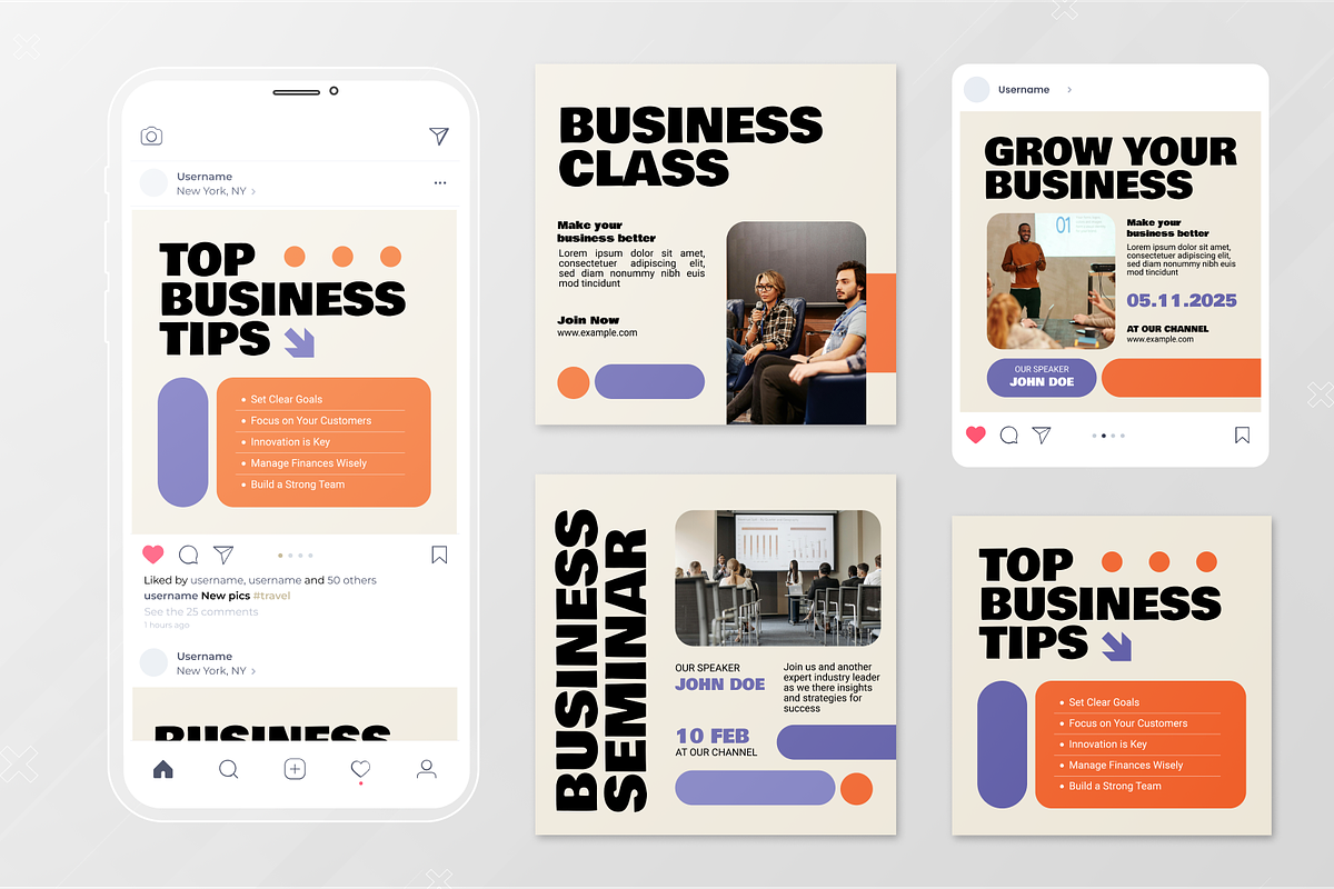 Seminar Business Instagram Post, a Social Media Template by Annora Studio (Photo 3 of 3)