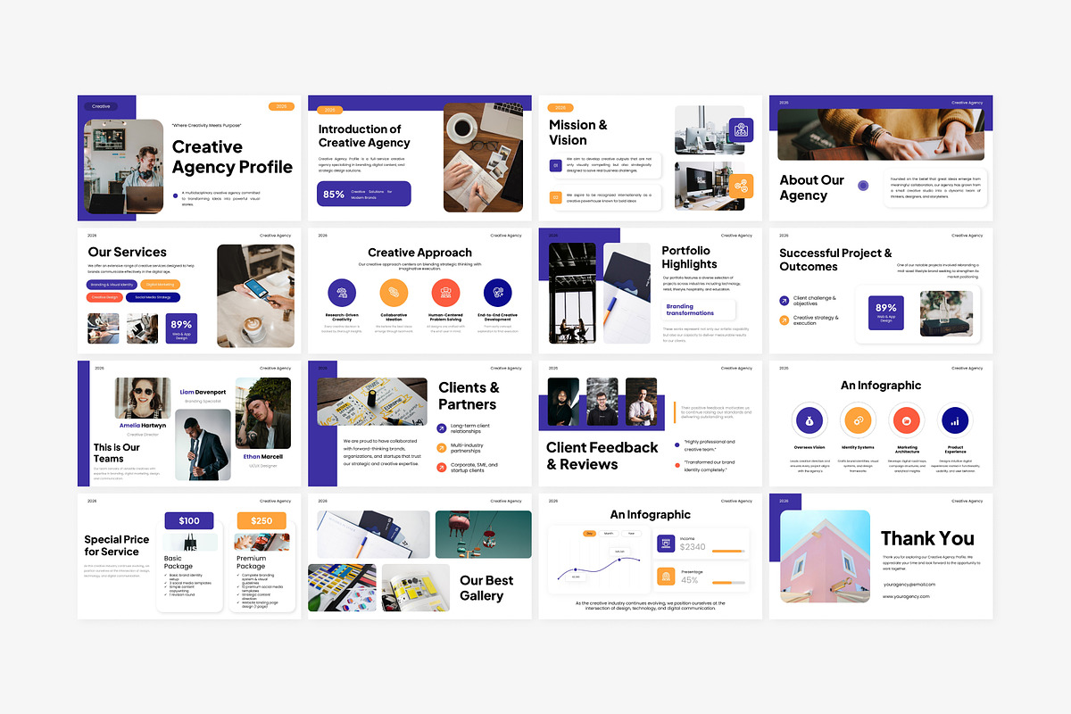 Creative Agency Profile Powerpoint, a Presentation Template by Eklip Studio (Photo 2 of 6)