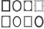 Black & White Polka Dot Frames, an Object Graphic by Pattern Whimsy (Thumbnail 2 of 6)