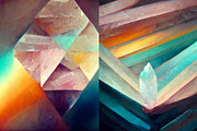Pastel crystals backgrounds set, a Texture Graphic by Olha Klein (Thumbnail 2 of 4)